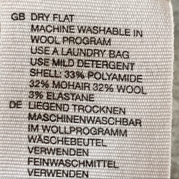 & OTHER STORIES Mohair Wool Blend Crewneck Sweater Gray XS - Picture 14 of 14